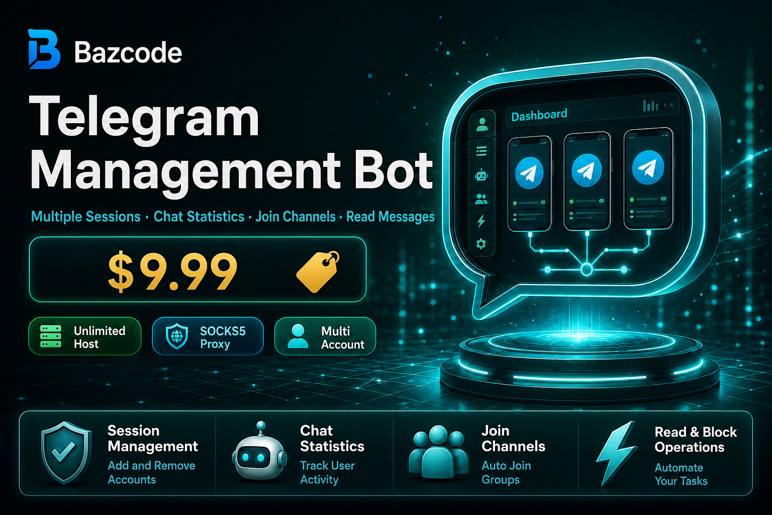 Telegram Account & Session Manager Bot
